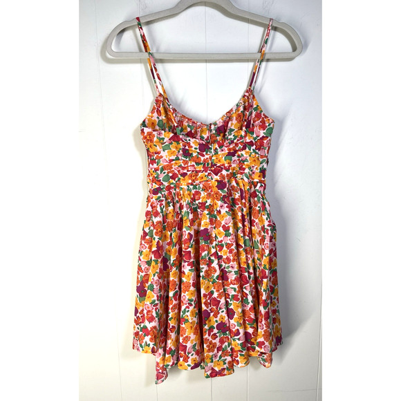 Princess Polly Dress Size 2 Multicolor Barrett Mini Floral Milkmaid Beachy New - Picture 3 of 14